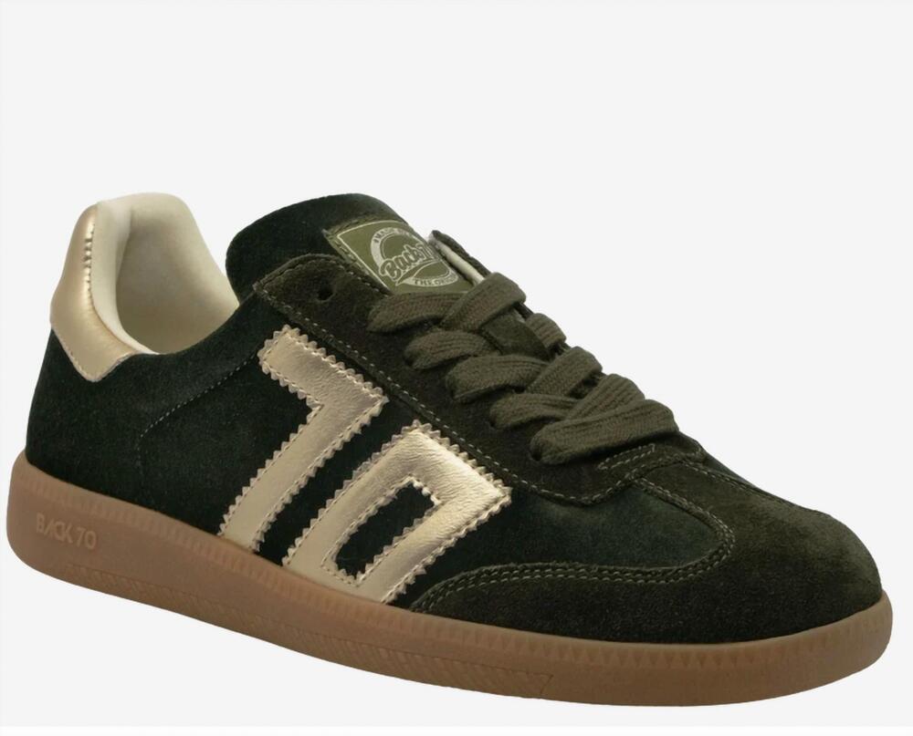 NEW BACK 70 women's cloud w26 sneaker in velvet olive gold